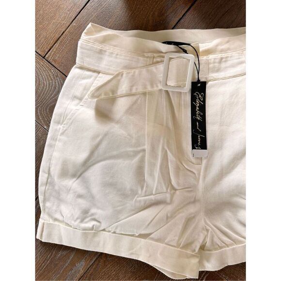 Elizabeth and James NWT High Waist Brady Shorts in Bone, Size Small - Picture 2 of 9